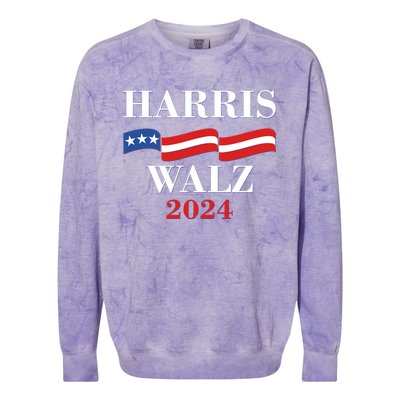 Vote Kamala Harris Tim Walz 2024 Election Colorblast Crewneck Sweatshirt