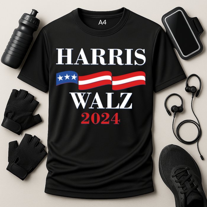 Vote Kamala Harris Tim Walz 2024 Election Cooling Performance Crew T-Shirt