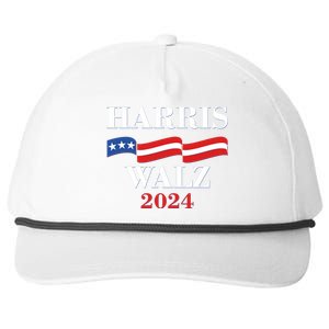 Vote Kamala Harris Tim Walz 2024 Election Snapback Five-Panel Rope Hat