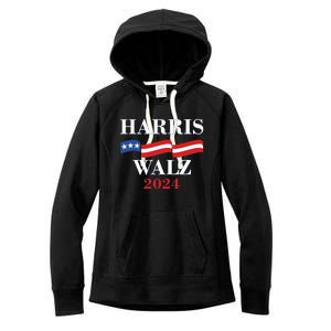 Vote Kamala Harris Tim Walz 2024 Election Women's Fleece Hoodie