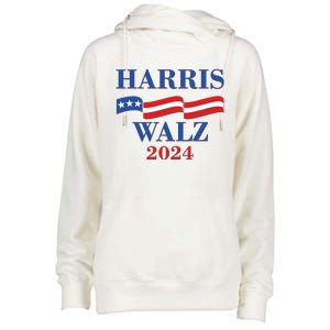 Vote Kamala Harris Tim Walz 2024 Election Womens Funnel Neck Pullover Hood