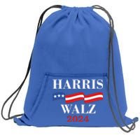 Vote Kamala Harris Tim Walz 2024 Election Sweatshirt Cinch Pack Bag