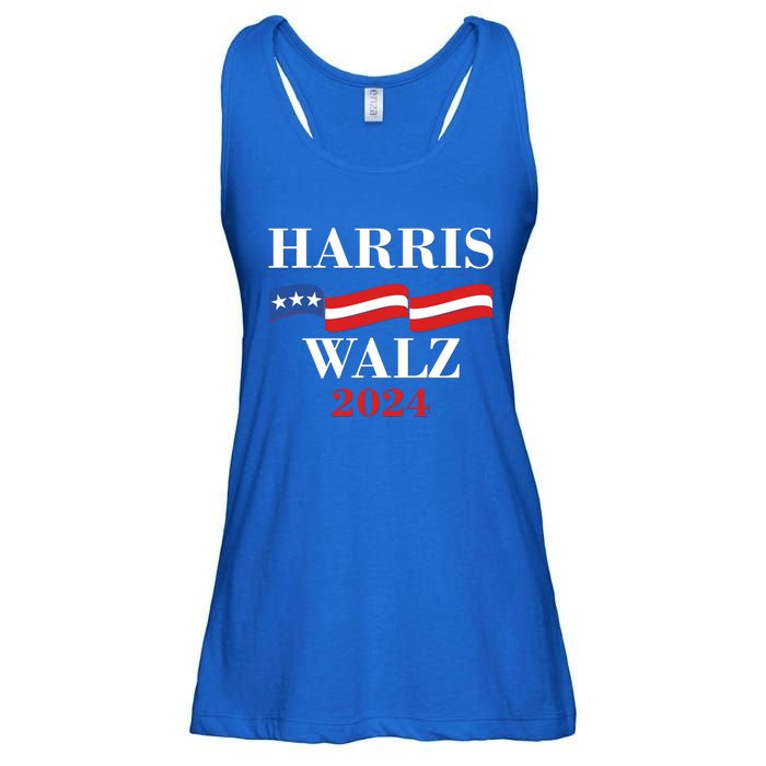 Vote Kamala Harris Tim Walz 2024 Election Ladies Essential Flowy Tank