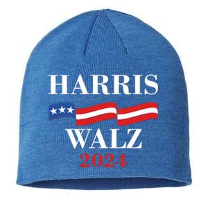 Vote Kamala Harris Tim Walz 2024 Election Sustainable Beanie