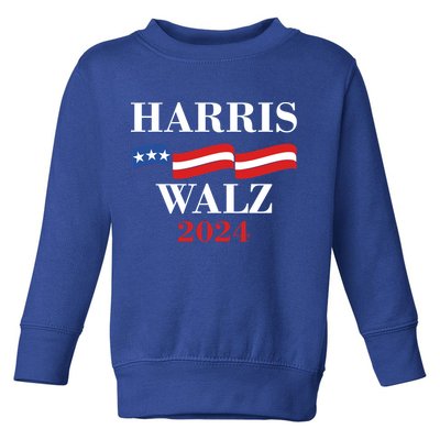 Vote Kamala Harris Tim Walz 2024 Election Toddler Sweatshirt