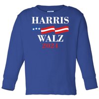 Vote Kamala Harris Tim Walz 2024 Election Toddler Long Sleeve Shirt