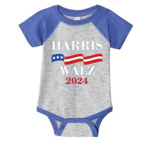 Vote Kamala Harris Tim Walz 2024 Election Infant Baby Jersey Bodysuit