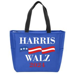 Vote Kamala Harris Tim Walz 2024 Election Zip Tote Bag