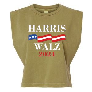 Vote Kamala Harris Tim Walz 2024 Election Garment-Dyed Women's Muscle Tee