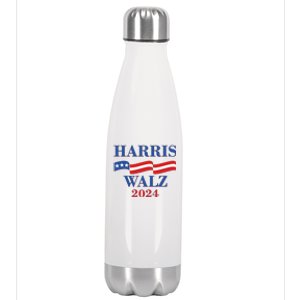 Vote Kamala Harris Tim Walz 2024 Election Stainless Steel Insulated Water Bottle