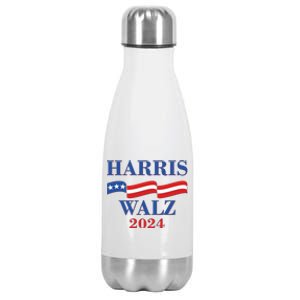 Vote Kamala Harris Tim Walz 2024 Election Stainless Steel Insulated Water Bottle