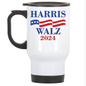 Vote Kamala Harris Tim Walz 2024 Election Stainless Steel Travel Mug