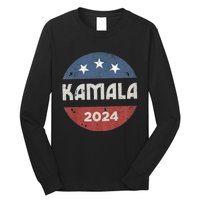 Vintage Kamala Harris 2024 For President Election Long Sleeve Shirt