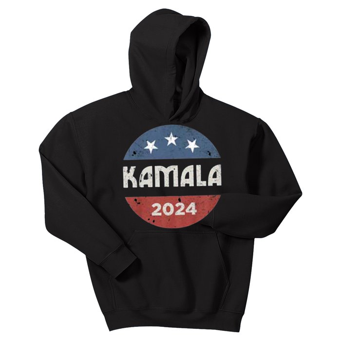 Vintage Kamala Harris 2024 For President Election Kids Hoodie