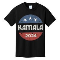 Vintage Kamala Harris 2024 For President Election Kids T-Shirt