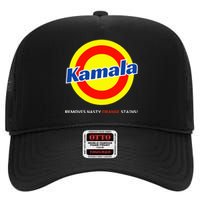 Vote Kamala Harris Removes Nasty Orange Stains Detergent Fun High Crown Mesh Back Trucker Hat