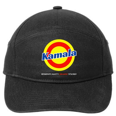 Vote Kamala Harris Removes Nasty Orange Stains Detergent Fun 7-Panel Snapback Hat