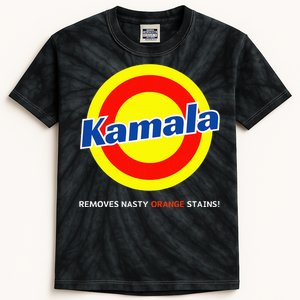 Vote Kamala Harris Removes Nasty Orange Stains Detergent Fun Kids Tie-Dye T-Shirt