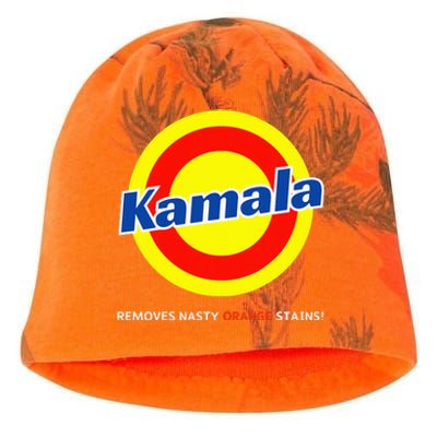 Vote Kamala Harris Removes Nasty Orange Stains Detergent Fun Kati - Camo Knit Beanie