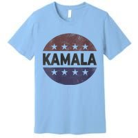 Vintage Kamala Harris 2024 For President Election Campaign Premium T-Shirt