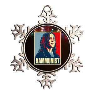 Voting Kamala Harris 2024 Metallic Star Ornament