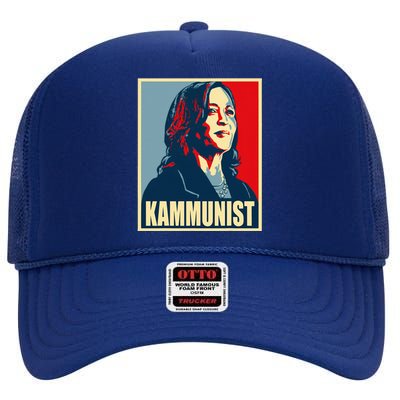 Voting Kamala Harris 2024 High Crown Mesh Back Trucker Hat