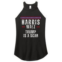 Vote Kamala Harris And Tim Walz 2024 Trump Is A Scab Women's Perfect Tri Rocker Tank