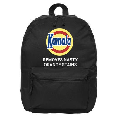 Vote Kamala Harris 2024 Removes Nasty Orange Stains Funny 16 in Basic Backpack