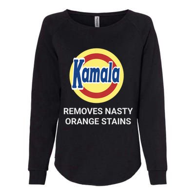 Vote Kamala Harris 2024 Removes Nasty Orange Stains Funny Womens California Wash Sweatshirt