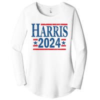 Vintage Kamala Harris 2024 For President Election Campaign Women's Perfect Tri Tunic Long Sleeve Shirt