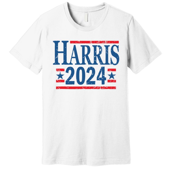 Vintage Kamala Harris 2024 For President Election Campaign Premium T-Shirt