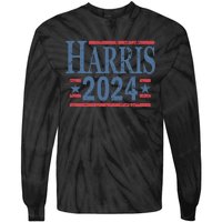 Vintage Kamala Harris 2024 Tie-Dye Long Sleeve Shirt