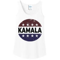 Vintage Kamala Harris 2024 For President Election Campaign Ladies Essential Tank