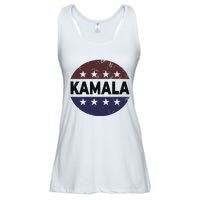 Vintage Kamala Harris 2024 For President Election Campaign Ladies Essential Flowy Tank