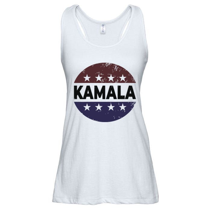 Vintage Kamala Harris 2024 For President Election Campaign Ladies Essential Flowy Tank