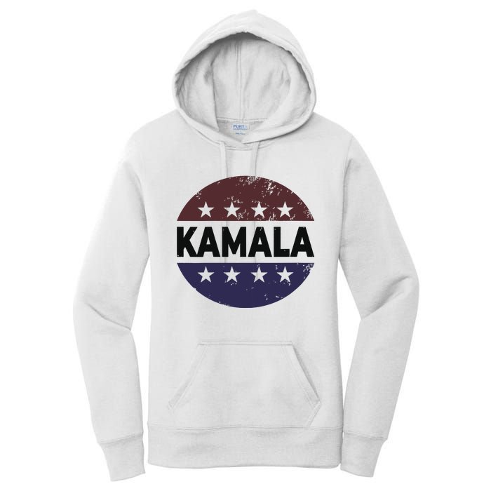 Vintage Kamala Harris 2024 For President Election Campaign Women's Pullover Hoodie