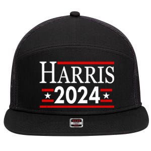 Vote Kamala Harris 2024 Election 7 Panel Mesh Trucker Snapback Hat