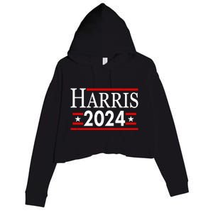 Vote Kamala Harris 2024 Election Crop Fleece Hoodie