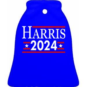 Vote Kamala Harris 2024 Election Ceramic Bell Ornament