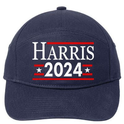 Vote Kamala Harris 2024 Election 7-Panel Snapback Hat