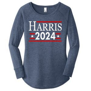 Vote Kamala Harris 2024 Election Women's Perfect Tri Tunic Long Sleeve Shirt