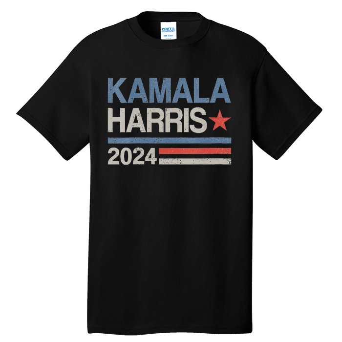 Vintage Kamala Harris 2024 For President Election Campaign Tall T-Shirt