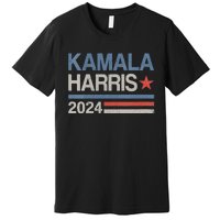 Vintage Kamala Harris 2024 For President Election Campaign Premium T-Shirt