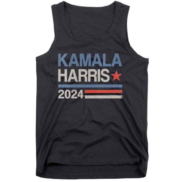 Vintage Kamala Harris 2024 For President Election Campaign Tank Top