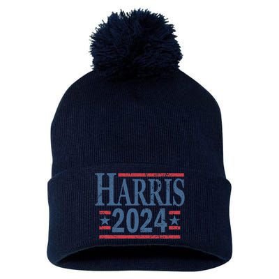 Vintage Kamala Harris 2024 Pom Pom 12in Knit Beanie