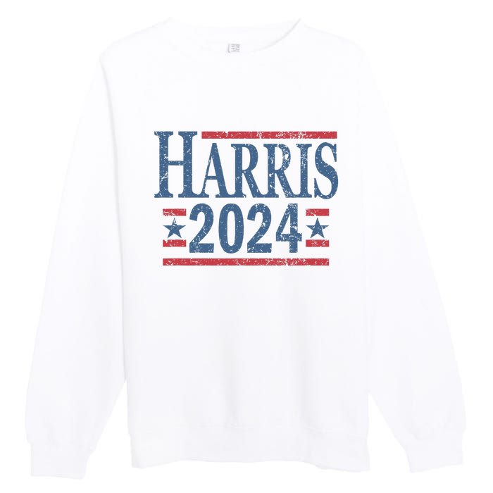 Vintage Kamala Harris 2024 Premium Crewneck Sweatshirt