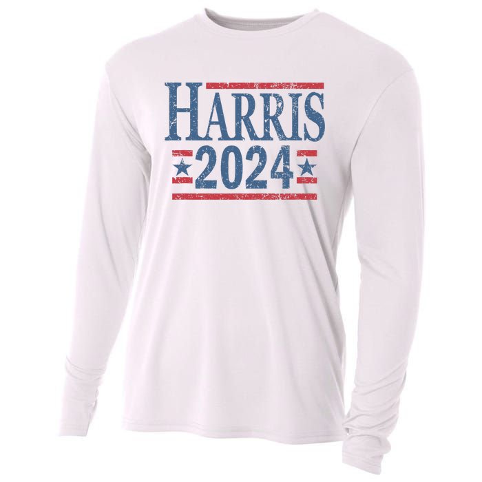 Vintage Kamala Harris 2024 Cooling Performance Long Sleeve Crew