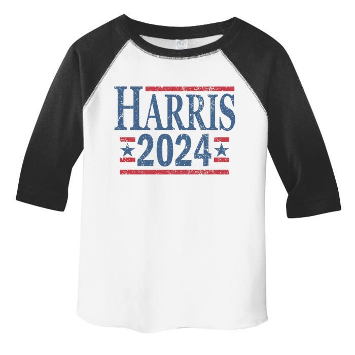 Vintage Kamala Harris 2024 Toddler Fine Jersey T-Shirt