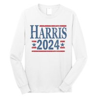 Vintage Kamala Harris 2024 For President Election Campaign Long Sleeve Shirt