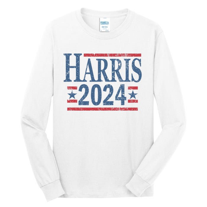 Vintage Kamala Harris 2024 For President Election Campaign Tall Long Sleeve T-Shirt